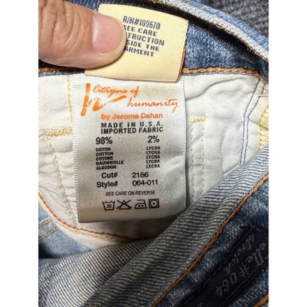 Citizens of Humanity Bootcut Jeans Women Size 27 Blue Low Waist Bootcut